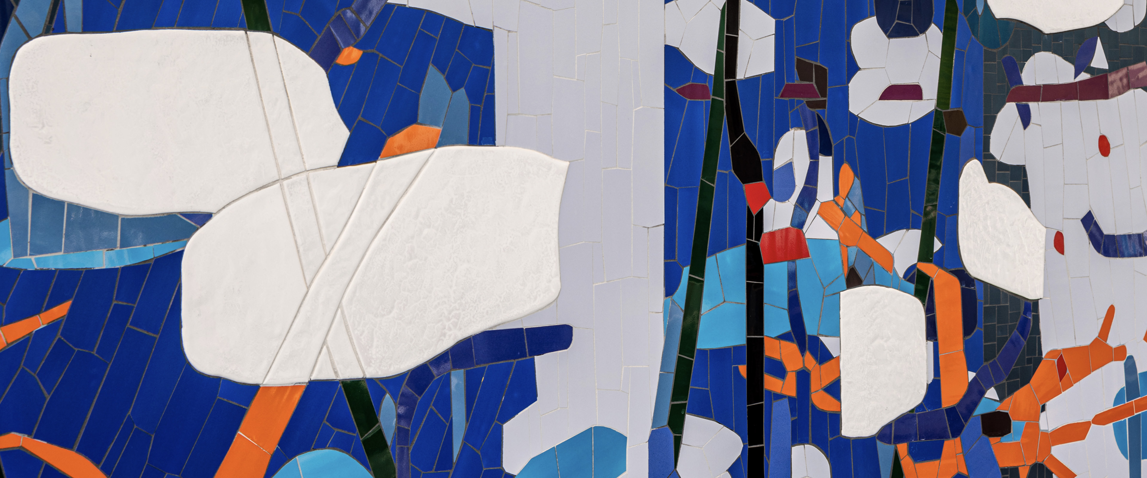 Amy Ellingson — Sam Houston State University, ceramic mosaic in situ