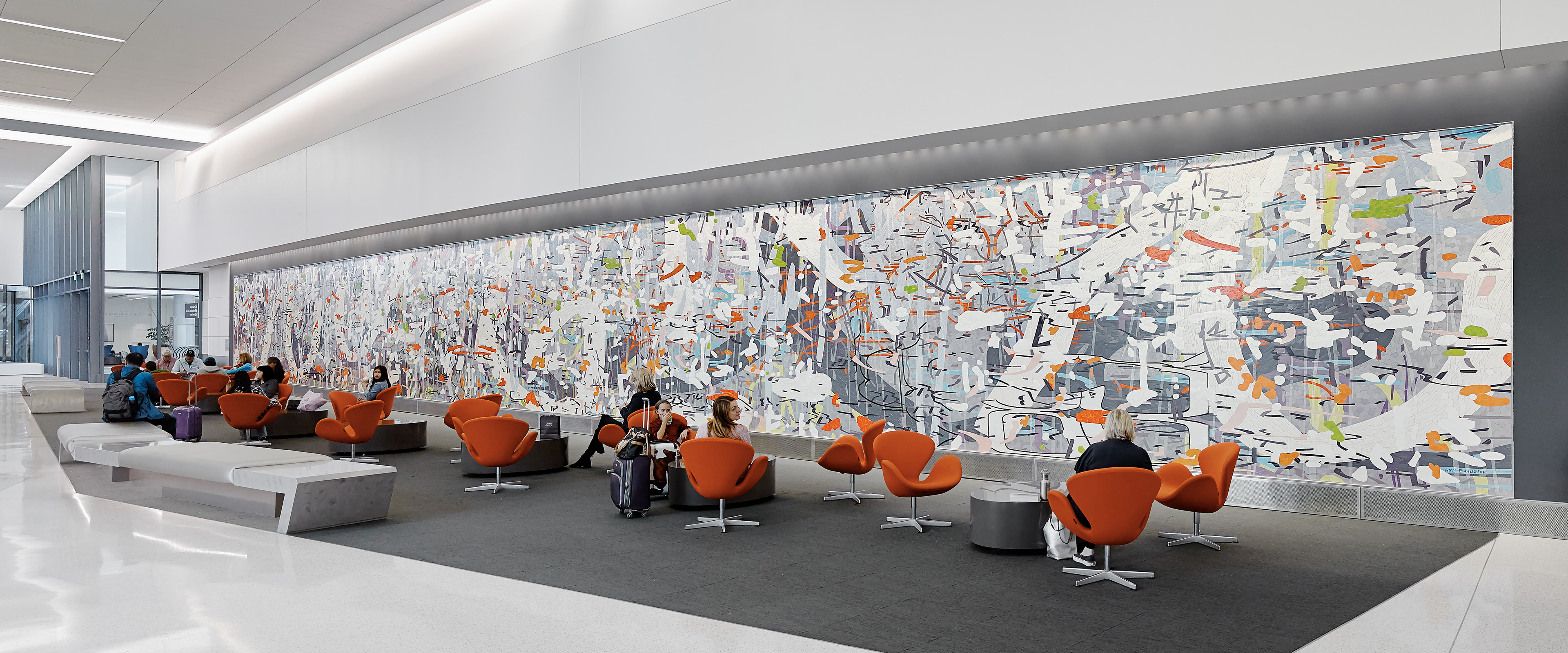 Amy Ellingson — San Francisco International Airport, Terminal 3, mosaic in situ