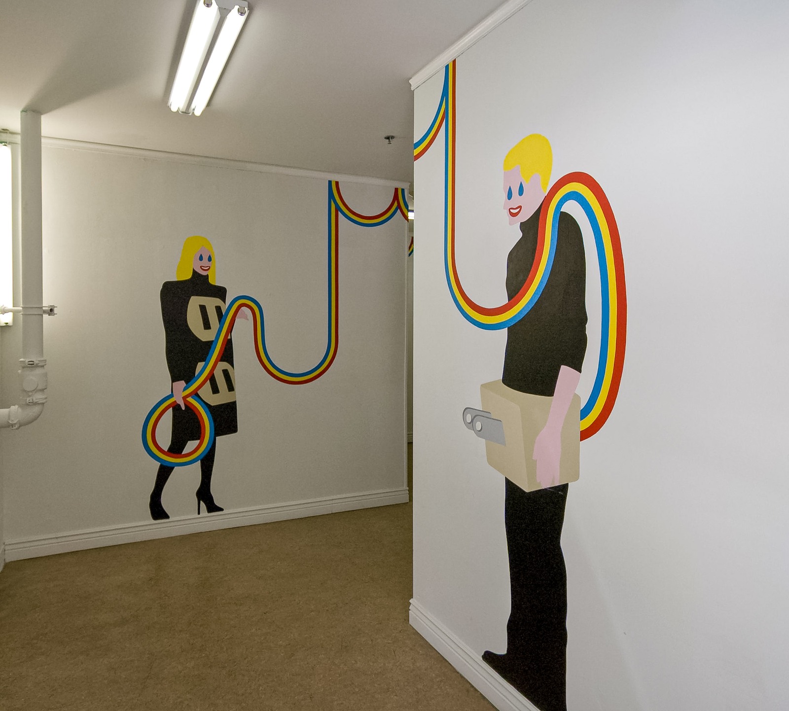 Matthew Palladino — Wonder Box, hallway installation view