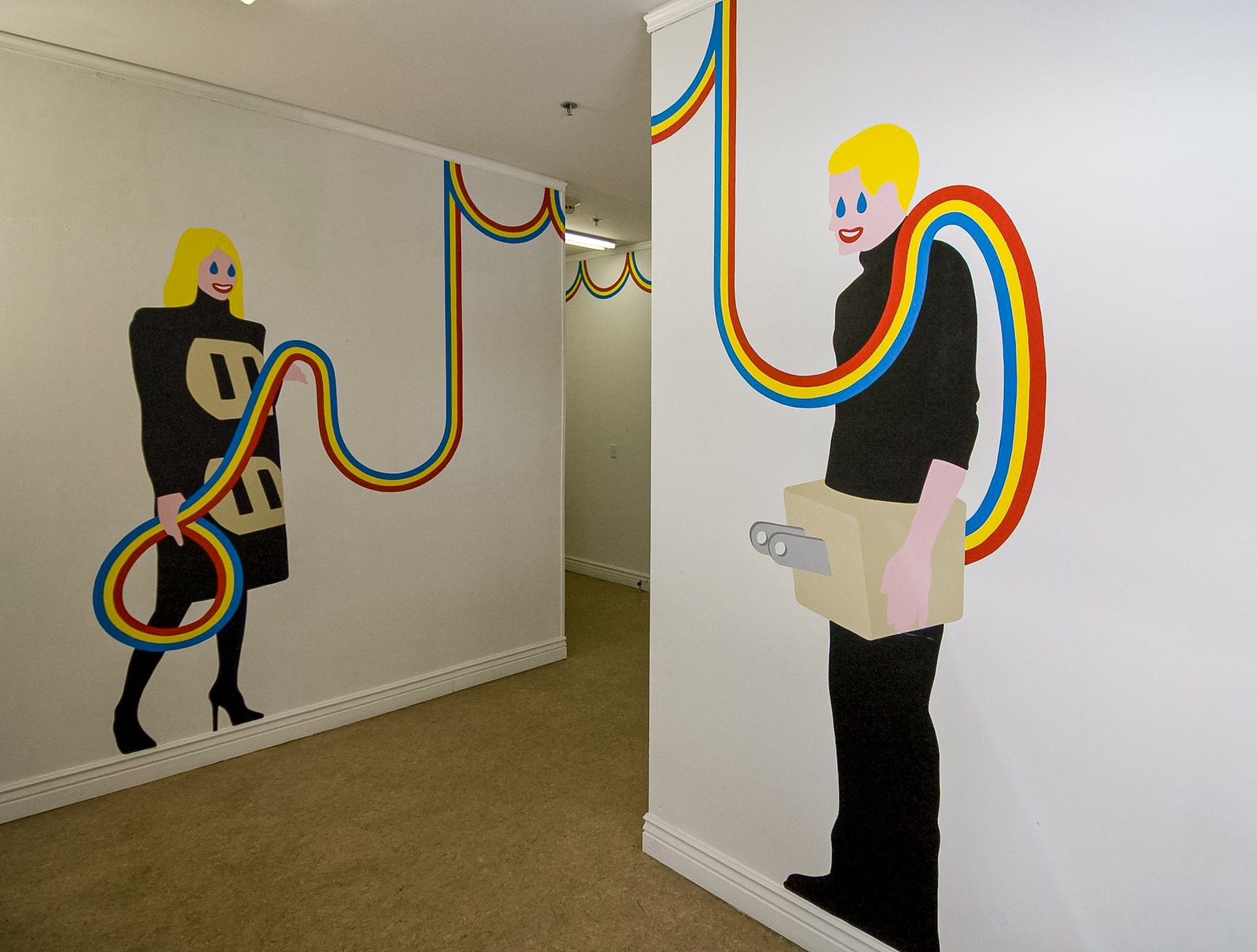 Matthew Palladino — Wonder Box, hallway installation view