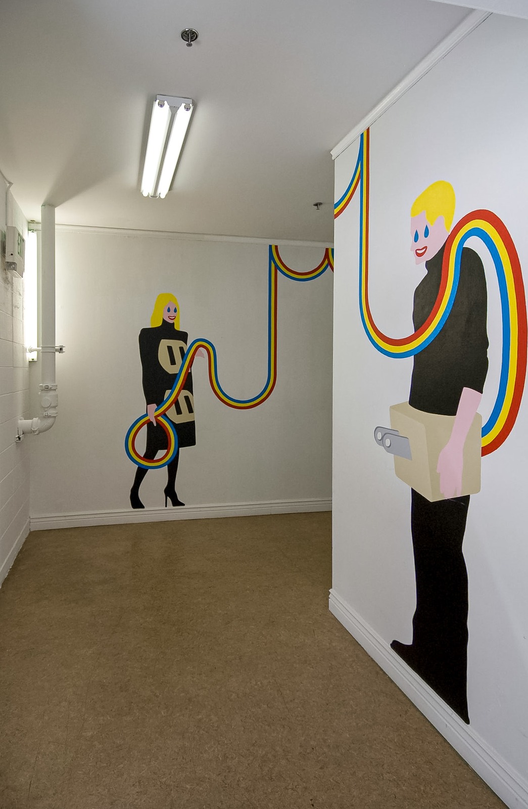Matthew Palladino — Wonder Box, hallway installation view